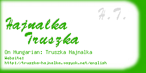 hajnalka truszka business card